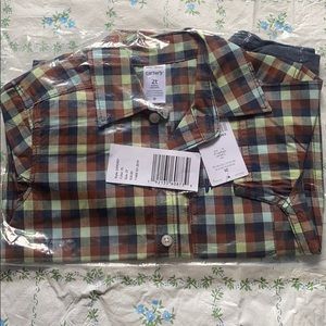 Toddler Carter's Plaid Polo & Shorts Set